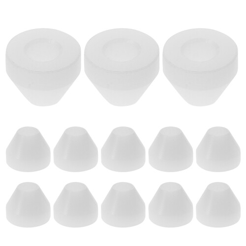 40Pcs White Pen Bushings Pe Material Non-Stick Insulating Accessories 1