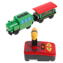 2Pcs Electric Kids Train Set Green Plastic Easy Use Creative Toy