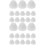 40Pcs White Pen Bushings Pe Material Non-Stick Insulating Accessories 7