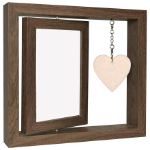5Pcs Simple Light Brown Wood Picture Frames for Bedroom Decor