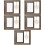 5Pcs Simple Light Brown Wood Picture Frames for Bedroom Decor 9