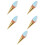 5Pcs Blue Simulation Ice Cream Cone Props for Dessert Shop Display 9