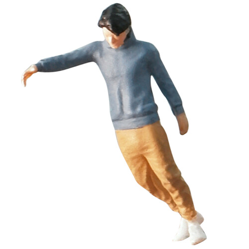 3Pcs Small Resin Male Figurines Multicolor Sand Table Props 2