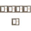 5Pcs Simple Light Brown Wood Picture Frames for Bedroom Decor 6