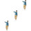 3Pcs Small Resin Male Figurines Multicolor Sand Table Props 7