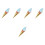 5Pcs Blue Simulation Ice Cream Cone Props for Dessert Shop Display 6