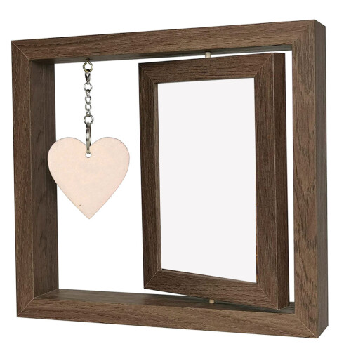 5Pcs Simple Light Brown Wood Picture Frames for Bedroom Decor 2