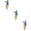 3Pcs Small Resin Male Figurines Multicolor Sand Table Props 11