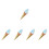 5Pcs Blue Simulation Ice Cream Cone Props for Dessert Shop Display 7