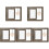 5Pcs Simple Light Brown Wood Picture Frames for Bedroom Decor 4