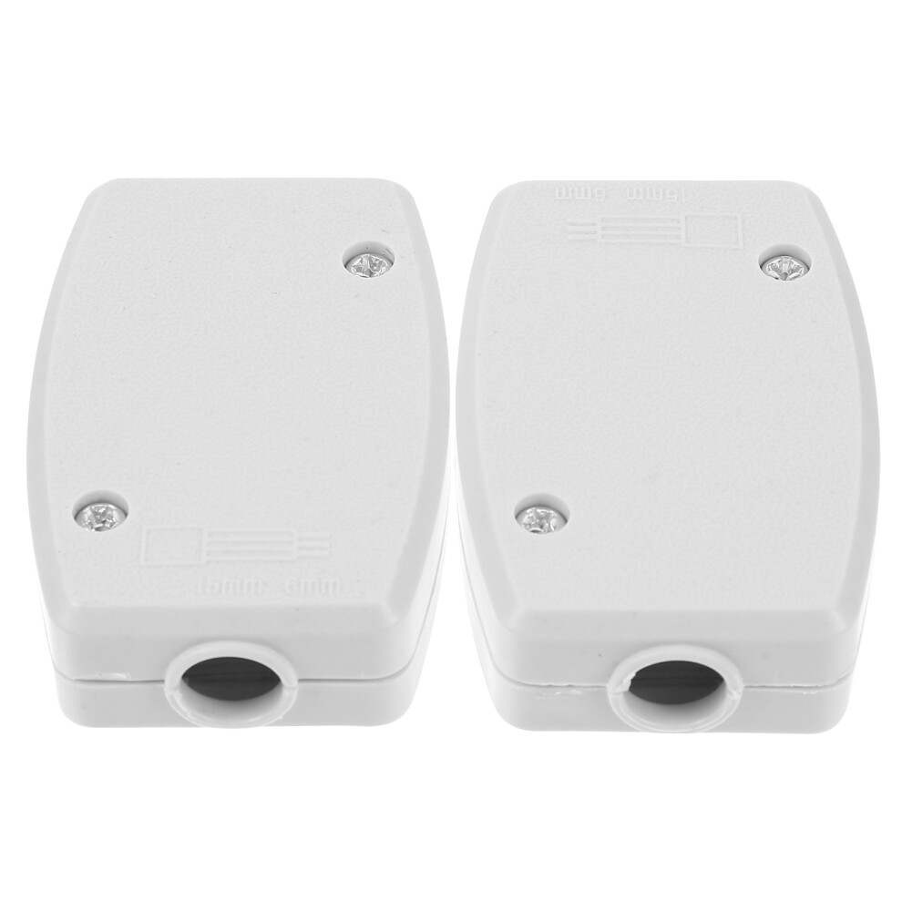 8Pcs Durable White Plastic Outdoor Waterproof Junction Storage Box 063188984258