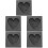 5Pcs Graphite Ingot Mold Heart Shape for Metal Use Black 9