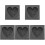 5Pcs Graphite Ingot Mold Heart Shape for Metal Use Black 6