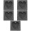 5Pcs Graphite Ingot Mold Heart Shape for Metal Use Black 10