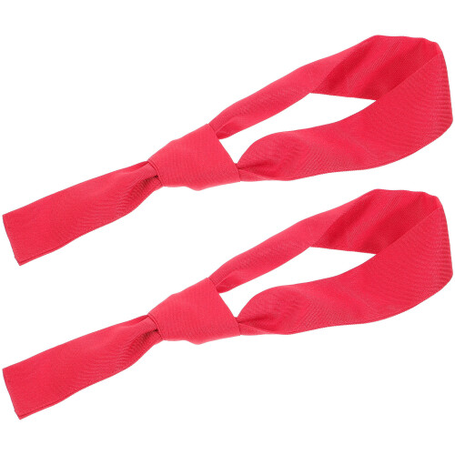 8Pcs Red Cotton Chef Neckerchief Comfortable Washable Durable Work Tie 1
