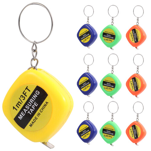20Pcs Small Retractable Tape Measure Portable Keychain Assorted Colors 1