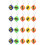 20Pcs Small Retractable Tape Measure Portable Keychain Assorted Colors 7