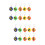 20Pcs Small Retractable Tape Measure Portable Keychain Assorted Colors 9