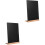 2Sets Multi-Use Black Desktop Chalkboard Sign for Weddings and Events 5