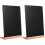 2Sets Multi-Use Black Desktop Chalkboard Sign for Weddings and Events 4