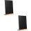 2Sets Multi-Use Black Desktop Chalkboard Sign for Weddings and Events 8