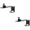 2Pcs Black Wall Projector Mount Stand with Easy Installation 8