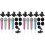 8Sets Mini Microphone for Singing with Foam Covers and ABS Mic Stands 3