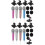 8Sets Mini Microphone for Singing with Foam Covers and ABS Mic Stands 6