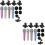 8Sets Mini Microphone for Singing with Foam Covers and ABS Mic Stands 7