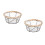 2Pcs Multifunctional Black Iron Wire Basket for Bread Fruit and Eggs 5