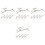 20Pcs Stainless Steel Deer-Shaped Chopstick Rest Tool Multi-Functional 3