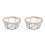 2Pcs Multifunctional Black Iron Wire Basket for Bread Fruit and Eggs 7