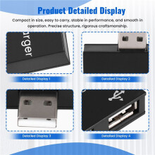 USB 2.0 Hane Till Tvilling Honladdare Dubbel 2 Portar USB  5V Laddningsdelare Hub Adapter Konverterkontakt