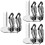 300Sets Silver Clip on Earring Backs Lightweight DIY Jewelry Making 8