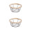 2Pcs Multifunctional Black Iron Wire Basket for Bread Fruit and Eggs 8