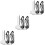 300Sets Silver Clip on Earring Backs Lightweight DIY Jewelry Making 7