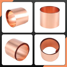Koperen Plaatrol, Metalen Folieplaat 1000 Mm X 50 Mm X 0,1 Mm 2 Stuks