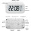 Oplaadbare Wekkers, Digitale Wekkers Bednetvoeding met Slimme Lichtsensor, 12/24 Uur Datum Wit 4