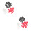 2Sets Round Shape Acrylic Numbered Tags High-Engraving for Home Use 3