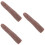 3Pcs Reusable Light Brown Silicone Nail Practice Fingers Bendable 8