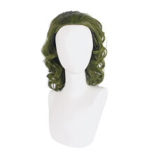 Green Wig for Clown Costume Wig Men Short Wavy Wig Fleck Wig Halloween Party