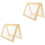 2Pcs Light Brown Wooden Paper Making Screen DIY Craft Tool Kit 2