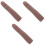 3Pcs Reusable Light Brown Silicone Nail Practice Fingers Bendable 5