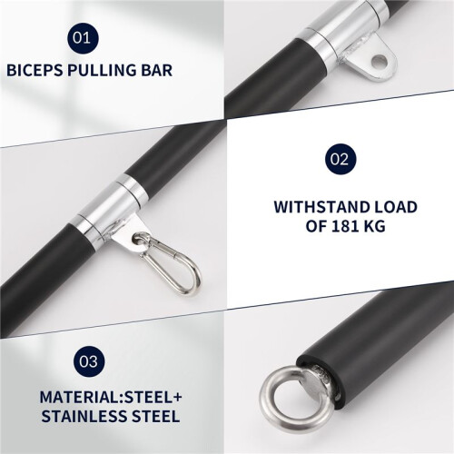 Training Pulling Bar Device Accessories Pull Down Straight Bar Biceps Pulling Bar for Home Gym Bodybuilding Equipment 2