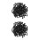 400Pcs Tr-413 Black Rubber Snap-in Tire Stems for 10