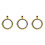3Pcs Durable Golden Locket Pendant Openable Double Sided Photo Charm 6