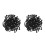400Pcs Tr-413 Black Rubber Snap-in Tire Stems for 8
