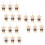 18Pcs Dark Brown Tiny Bear Dolls for Keychain Decor 9