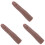 3Pcs Reusable Light Brown Silicone Nail Practice Fingers Bendable 4