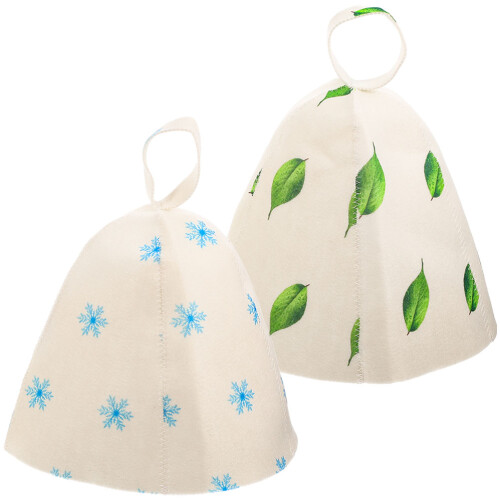 10Pcs Thickened Felt Sauna Caps Breathable Head Protectors